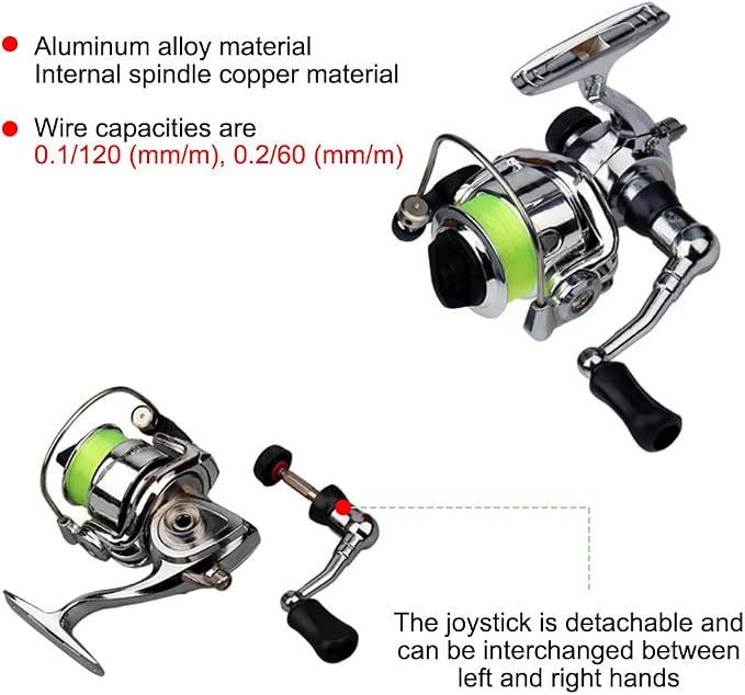 Pocket Fishing Rod, Fish-Shaped Pen Fishing Pole Lightweight Telescopic Fish Rod with Reel & Line for Saltwater Freshwater