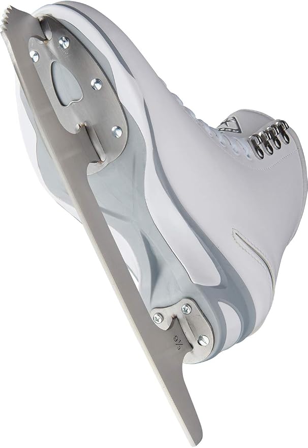 Jackson Ultima Figure Ice Skates for Women, Girls in White Color Bundle with Guardog Berry Blend Swirlz Skate Guards
