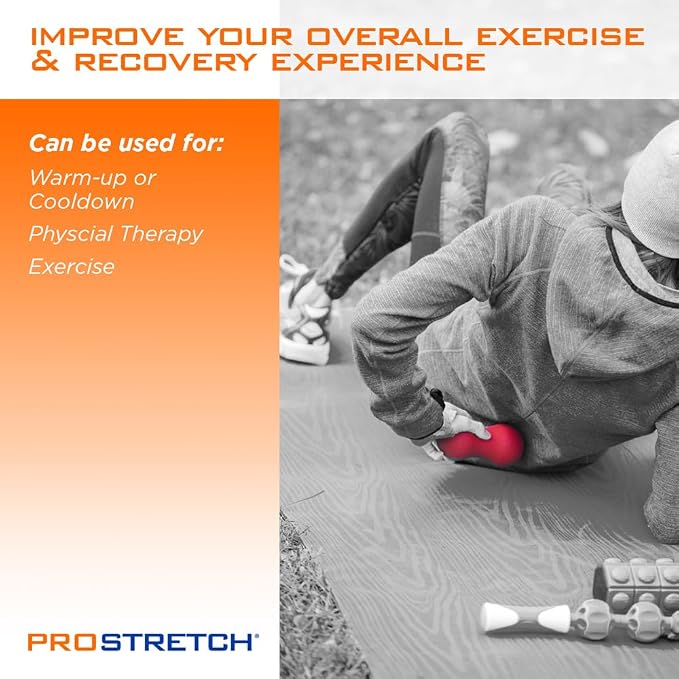ProStretch Peanut Massage Ball Roller, Acupoint Lacrosse Ball for Deep Tissue Massage and Myofascial Trigger Point Release