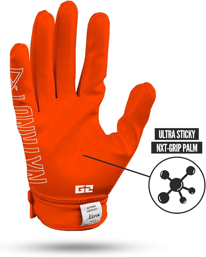 Nxtrnd G2 Pro Football Gloves, Men's Ultra Sticky Elite Receiver Gloves