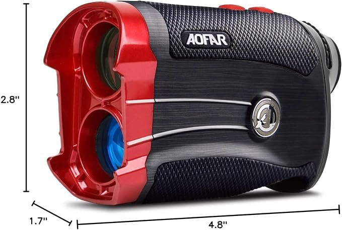 AOFAR GX-2S Rangefinder for Golf & Hunting with Slope and Angle Switch, Flag-Lock with Vibration, Horizontal Distance, 600/1000 Yards Distance Measuring Range, 6X Waterproof, Free Battery