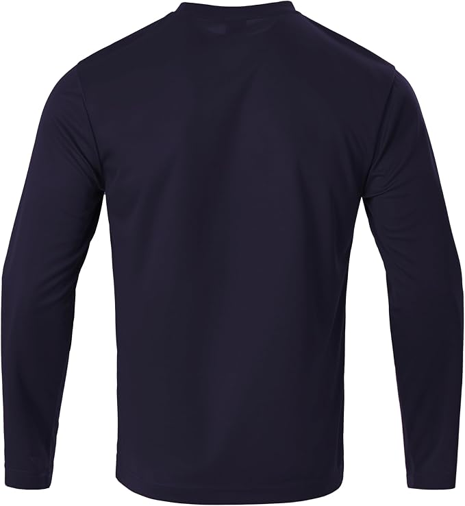 Mens Long Sleeve T-Shirts Casual Crew Neck Tee Shirt Summer Soft Running Swimming Cycling Fishing Tops