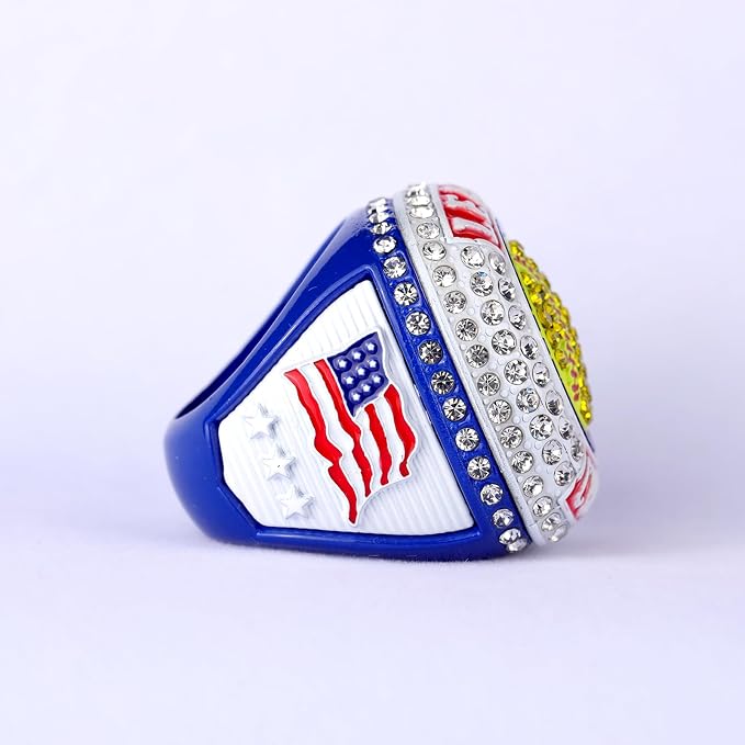 12 pcs Pack League Champions Finalist Softball Championship Awards Trophy Ring Softball Team Awards Softball Players Awards Size 9.5