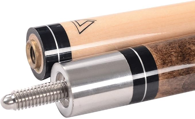 CUESOUL 58 Inch 19oz/20oz Maple Billiard Stick Pool Cue Set 11.5mm/13mm Tip[Weight Adjustable]