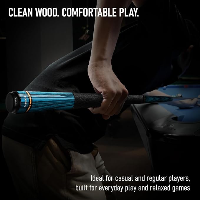 Series, Glass Fiber Pool Cue Stick, Uni-QR, 3/8-10, 5/16-18 Joint, Synthetic Leather Grip, 29" Glassfiber Shaft, 7-Layer Microfiber Tip