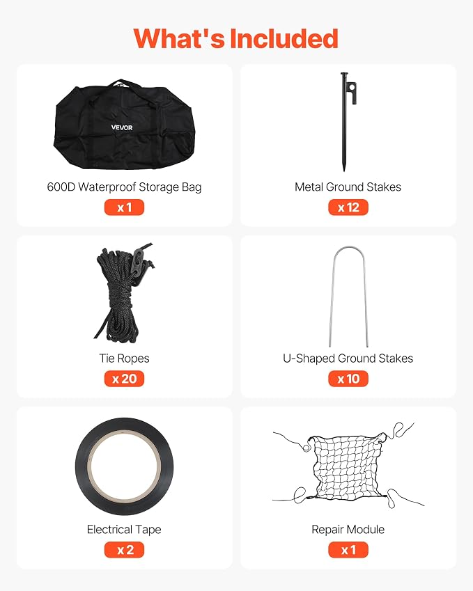 VEVOR Baseball Batting Cage,Professional Softball Baseball Batting Hitting Training Net,Heavy Duty Enclosed PE Practice Portable Pitching Cage Net&Carry Bag,for Backyard,Field,Indoor&Outdoor