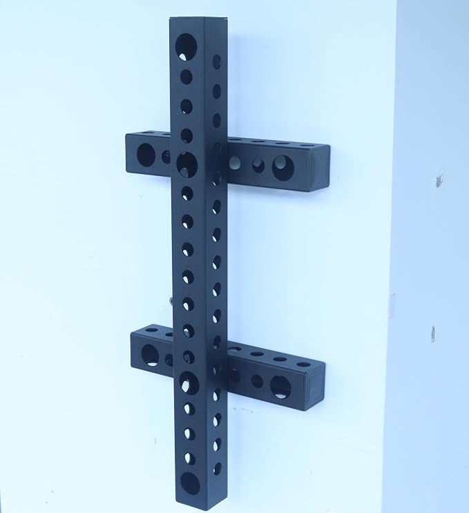 AHTAPFON Wall Storage Stringer,Wall-Mounted Storage Tube,Width 3x3" For Placement Weight Plate,Landmine Attachment, Resistance Bands,Save Space in Home Gym