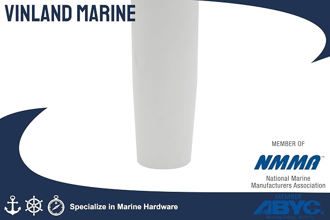 Vinland Marine Flared Fishing Rod Holder Insert Sleeves Pack of 8, Fishing Rod Holder Liner for Aluminum Rod Holder, for T Top Rod Holder, for clamp on Rod Holders for Boat