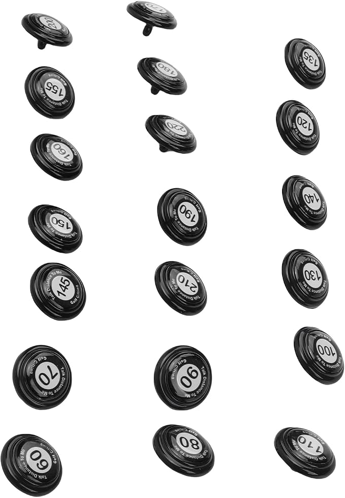 RiToEasysports Golf Club Distance Markers 20 Pack Golf Ball Markers with Instant Distance Guidance Easy Attachment Universal Fit for Training Course Management
