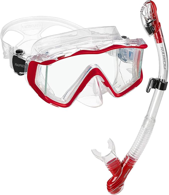 Rapido Clareza Three Lens Mask and Snorkel Combo