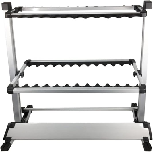 Pactrade Marine Fishing Rod Stand (12 to 24 Slots) - Fishing Pole Rack for Garage, Home, Cabin Floor | Cushioned, Lightweight, Easy-Access, Easy-Assembly | Great for Golf Clubs, Cue Sticks, and More