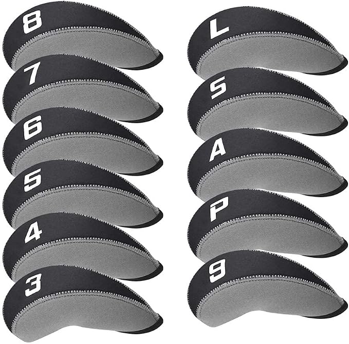 Craftsman Golf 11pcs/Set Neoprene Iron Headcover Set+3pcs/Set Driver Fairway Hybrids Headcover