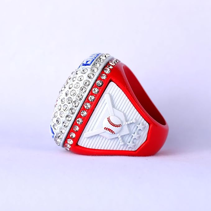 Sports Awards 12 pcs Pack Baseball League Champions & Finalist Trophy Ring Size 9.5 Baseball Awards Players Prize