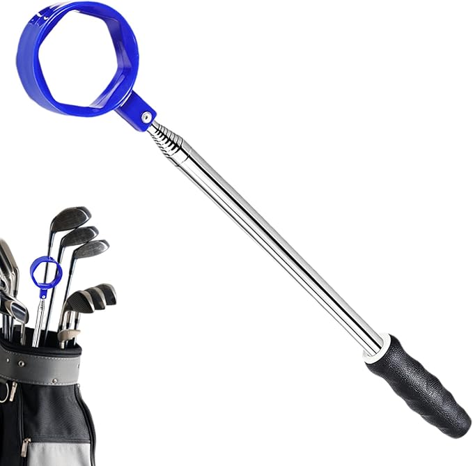 Golf Ball Retriever Telescopic | Heavy Duty Grabber,Portable Stainless Steel Ball Retriever | for Golfers Water Outdoor Mud Tree Bushes