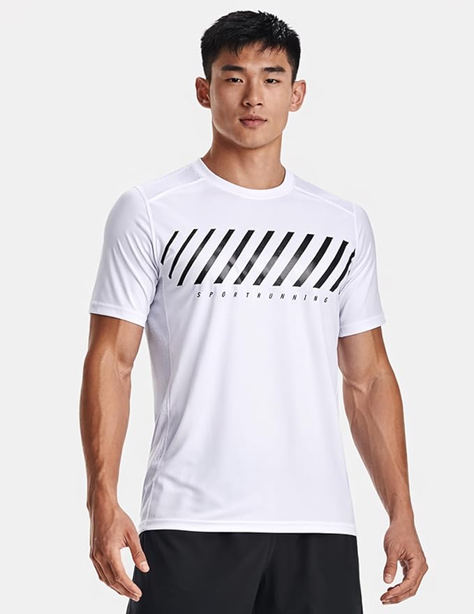 5 Pack Men’s Active Quick Dry Crew Neck T Shirts | Athletic Running Gym Workout Short Sleeve Tee Tops Bulk