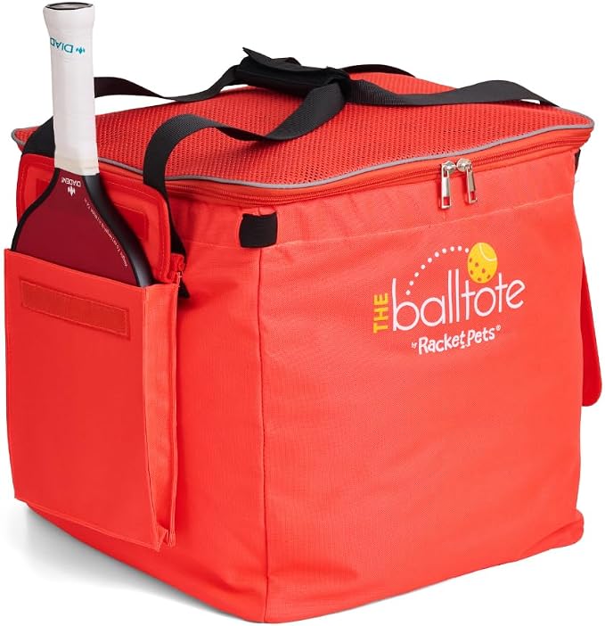 Racket Pets The Ball Tote - Replacement Bag for Tennis and Pickleball Pro Teaching Cart Hopper, Large Tote Bag For 150 Tennis Balls or 100 Pickleballs, Frame Not Included