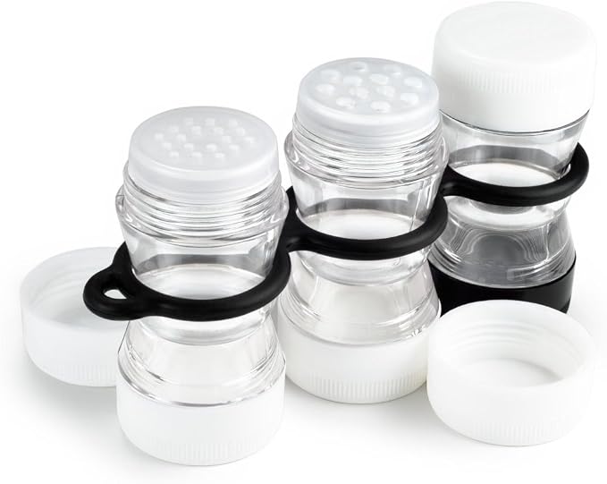 GSI Outdoors Waterproof Spice Rack for Camping, Car Camping, RV and Home, Clear, Black
