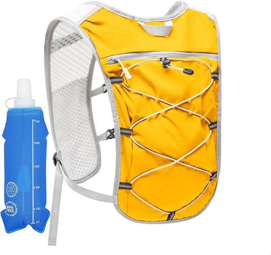 Hydration Backpack Lightweight Running Vest for Women Men with 500ml Soft Flask Hiking Daypack