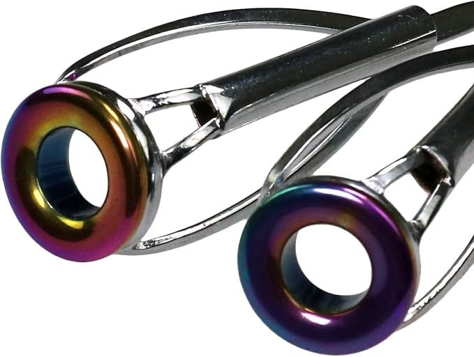QualyQualy Fishing Rod Tip Repair Kit 40pcs/75pcs Fishing Rod Guides Stainless Steel Ceramic Ring Rod Tip Guide Replacement Baitcasting Fishing Rod Repair Kit
