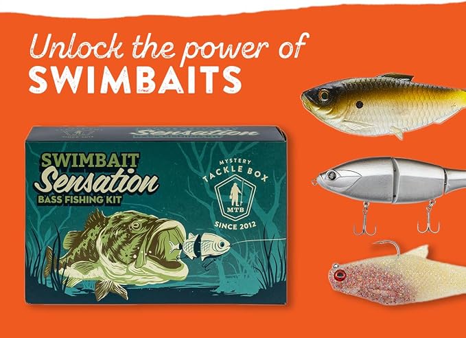 Catch Co Mystery Tackle Box Swimbaits Sensation Fishing Kit (5-7 Swimbaits)