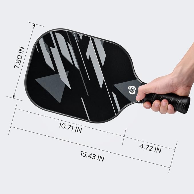 niupipo Pickleball Paddles Set of 2 or 4, USAPA Approved Fiberglass Pickleball Paddle Set with Balls and Bag, Polypropylene Honeycomb Core, Lightweight Pickleball Paddles for Beginners Men Women