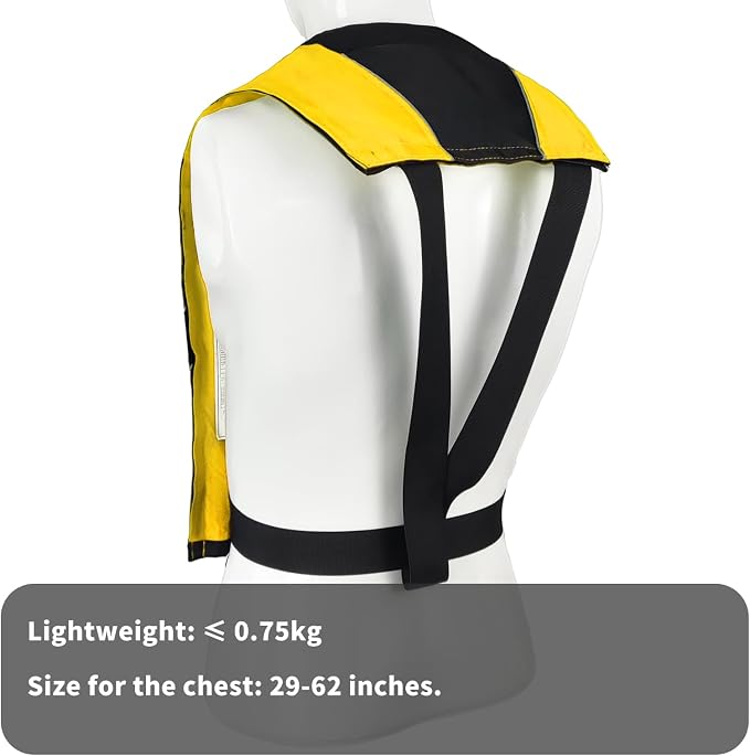 Automatic Inflatable Life Jacket|Life Vest for Adults|PFD Low Profile|Supports up to 330 lbs