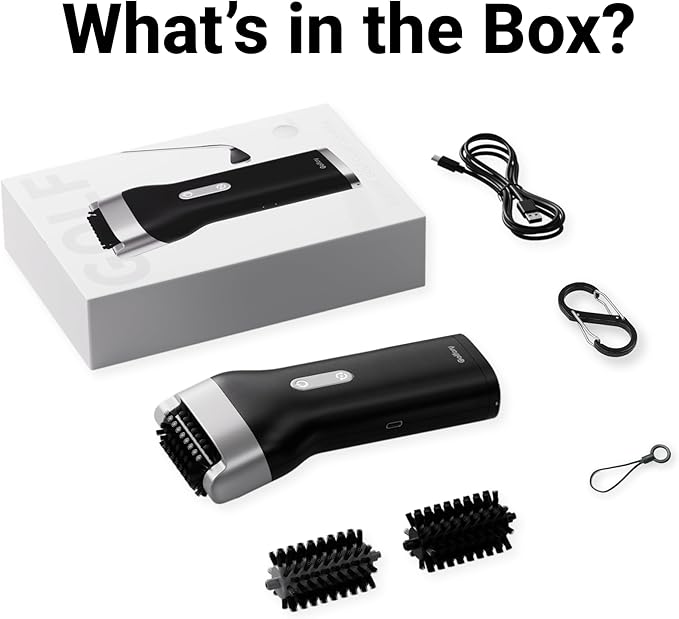 Electric Golf Club Cleaner Brush with Water,Portable Golf Brush and Groove Cleaner,800RPM Motor,60ml Tank,Type-C Rechargeable,Quick-Replace Nylon Brush Head,Golf Accessories for Men,Golf Gifts