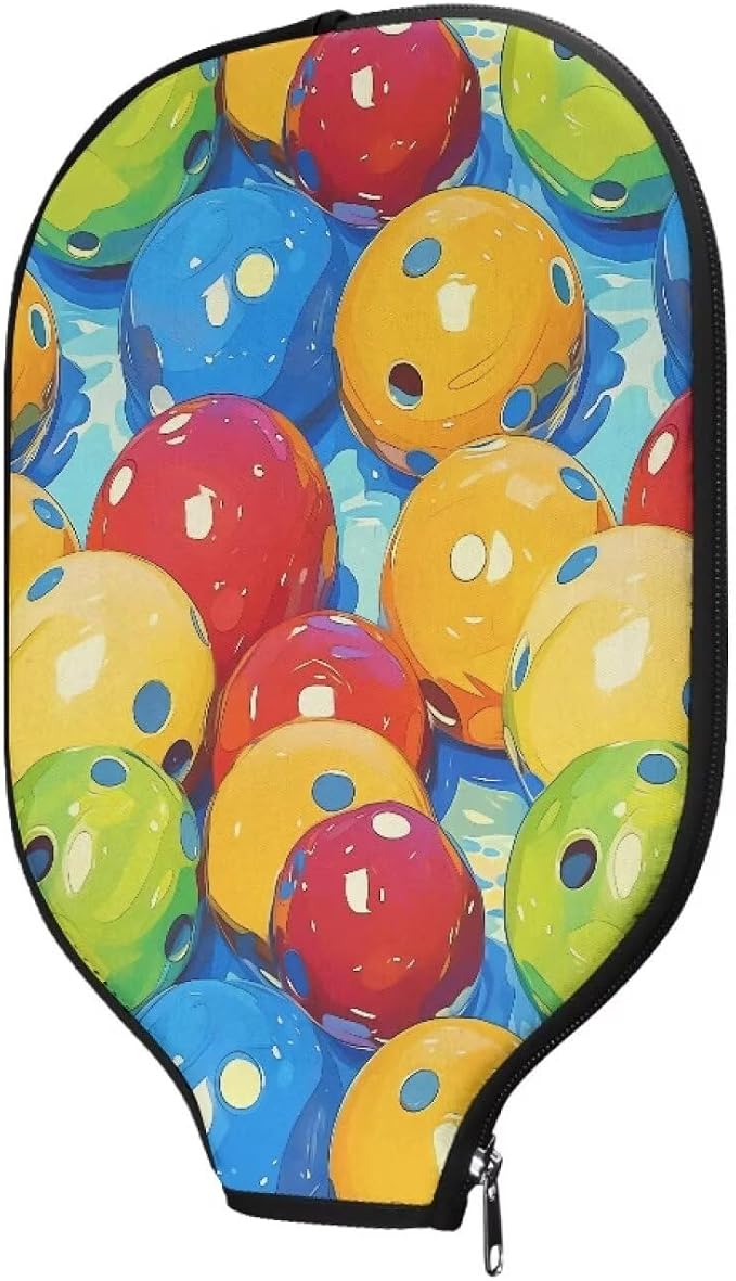 Blue Camo Corgi Pattern Print Pickleball Paddle Covers Only Paddles Holder Sleeve Fits Most Rackets