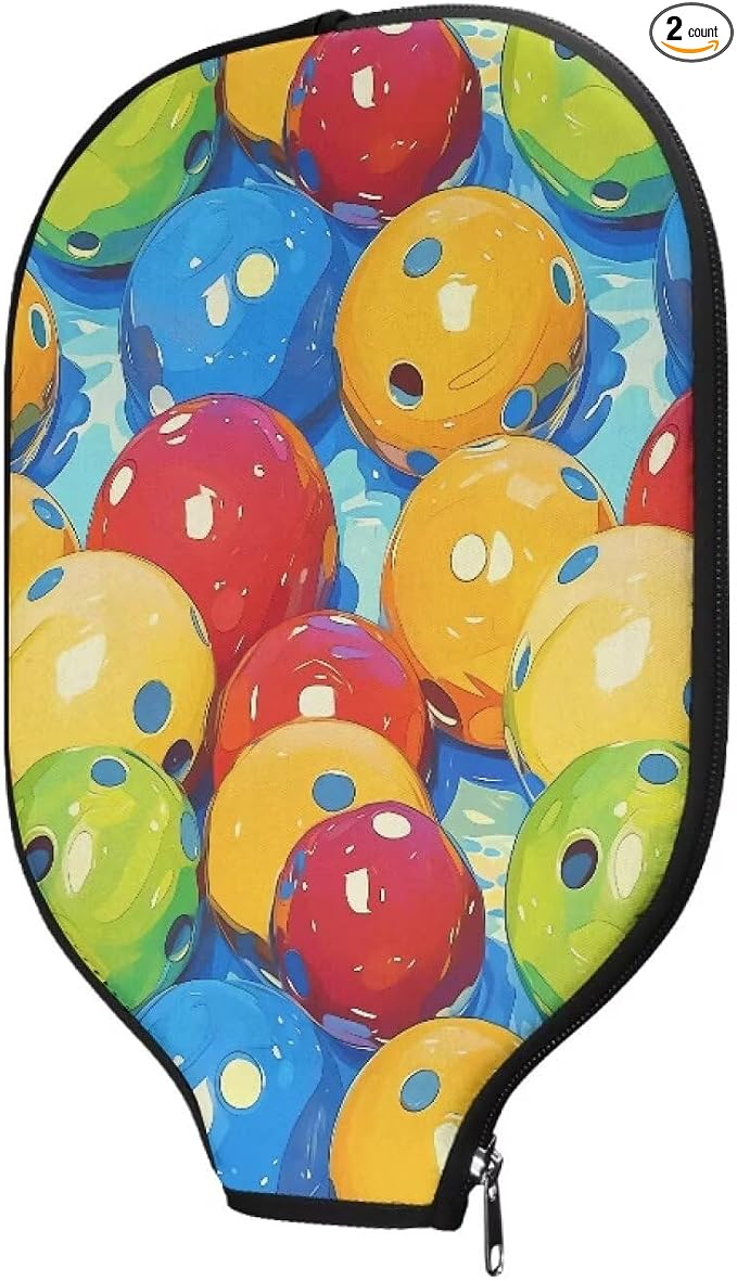Blue Camo Corgi Pattern Print Pickleball Paddle Covers Only Paddles Holder Sleeve Fits Most Rackets