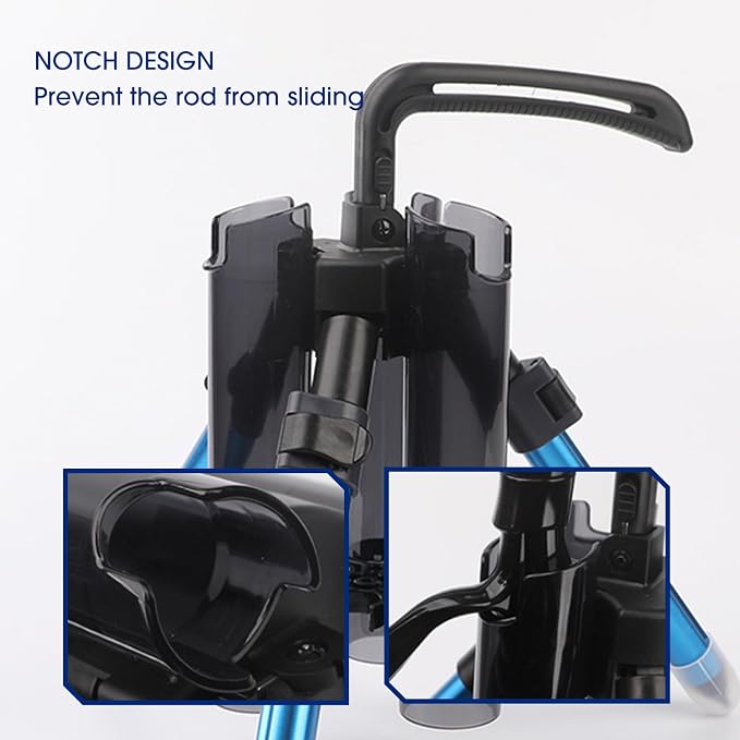 3-Tude Portable Fishing Rod Holder - Stand Holds Up to 3 Rods, Outdoor Fishing Gear Equipment Organizer