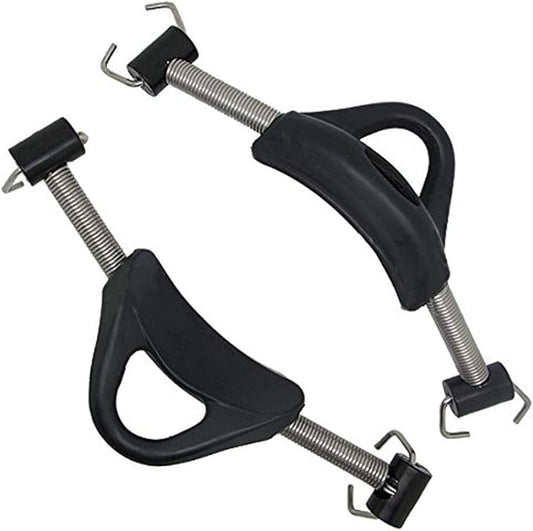 Scuba Choice Scuba Diving Stainless Steel Spring Fin Straps Pin Style (Pair), Large, Black