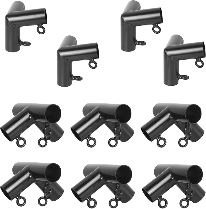 Aoneky 1 3/8 Inch Trapezoid Baseball Batting Cage Frame Corner Kit - Batting Cage Connector Kit