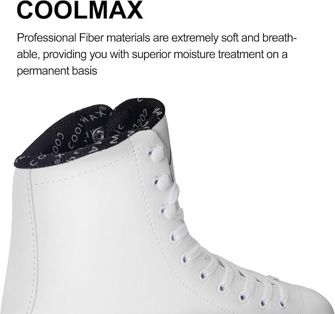 Nattork Figure Skates for Boys and Girls Excellence Stainless Steel Blades Ice Figure Skating with Enhanced Support Strength Performance and Ultimate Comfort