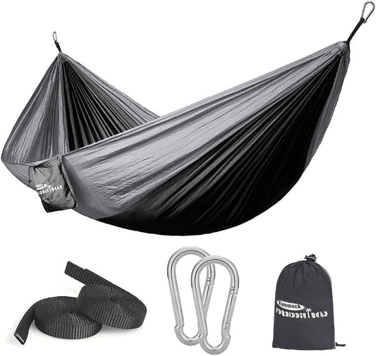 Forbidden Road Camping Hammock 400lbs Capacity Portable Hammock for Outside, Backyard, Travel, Backpacking, Beach