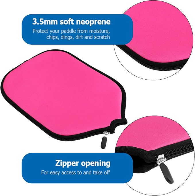 lyrlody Paddle Cover Neoprene Case Dirt Scratch Zipper Closure Fits Most Paddles