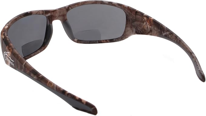 Fishoholic Polarized Bi-Focal Fishing Sunglasses with Reader Magnification (1.5x, 2.0x, 2.5x Options) and UV400 Protection