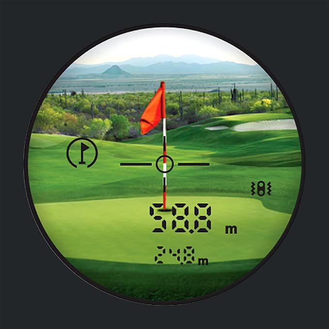Golf Rangefinder Telescope 6X Laser Ranger Finder with Golf Slope, 1093 Yards Rechargeable Range Finder for Hunting Shooting Golfing, Laser Rangefinder with Flag Pole Locking Vibration