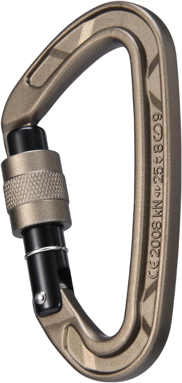 KAILAS Locking Carabiner CE Certified Oval Constructed Rock Climbing Mountaineering Rescure Standard Alumimun 25KN