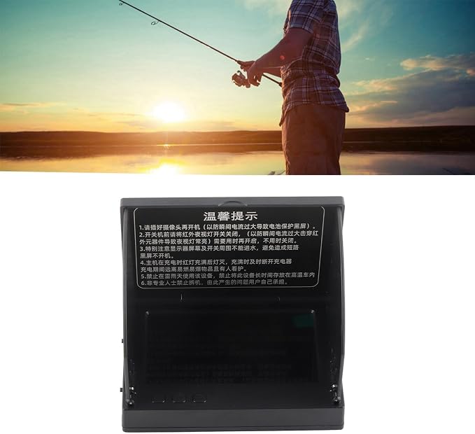Generic Underwater Fishing Camera, 4.3 Inch HD Fish Finder, IP67 Underwater Fishing Camera with Sun Visor, 5000mAh Battery, 30M Cable, for Sea Ice Lake Fishing, Underwater
