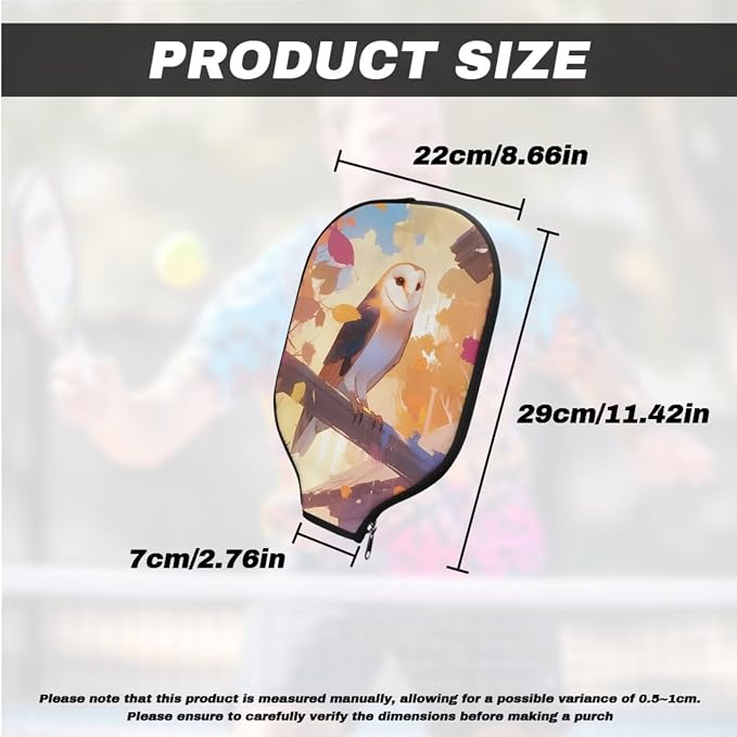 Pickleball Paddle Covers, Durable Polyeste Paddle Cover,Anti-Drop Paddle Storage Bag