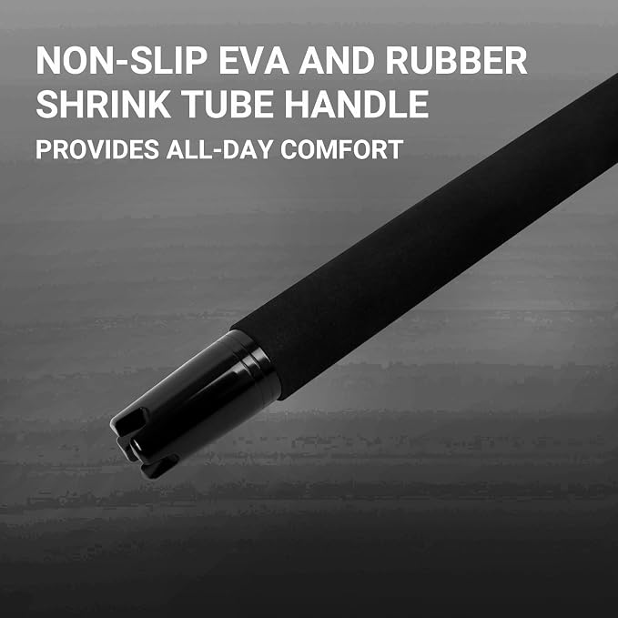 Fiblink 2-Piece Trolling Fishing Rod, Saltwater Roller Rod, Portable Big Game Rod(5’6”/6’/7’)