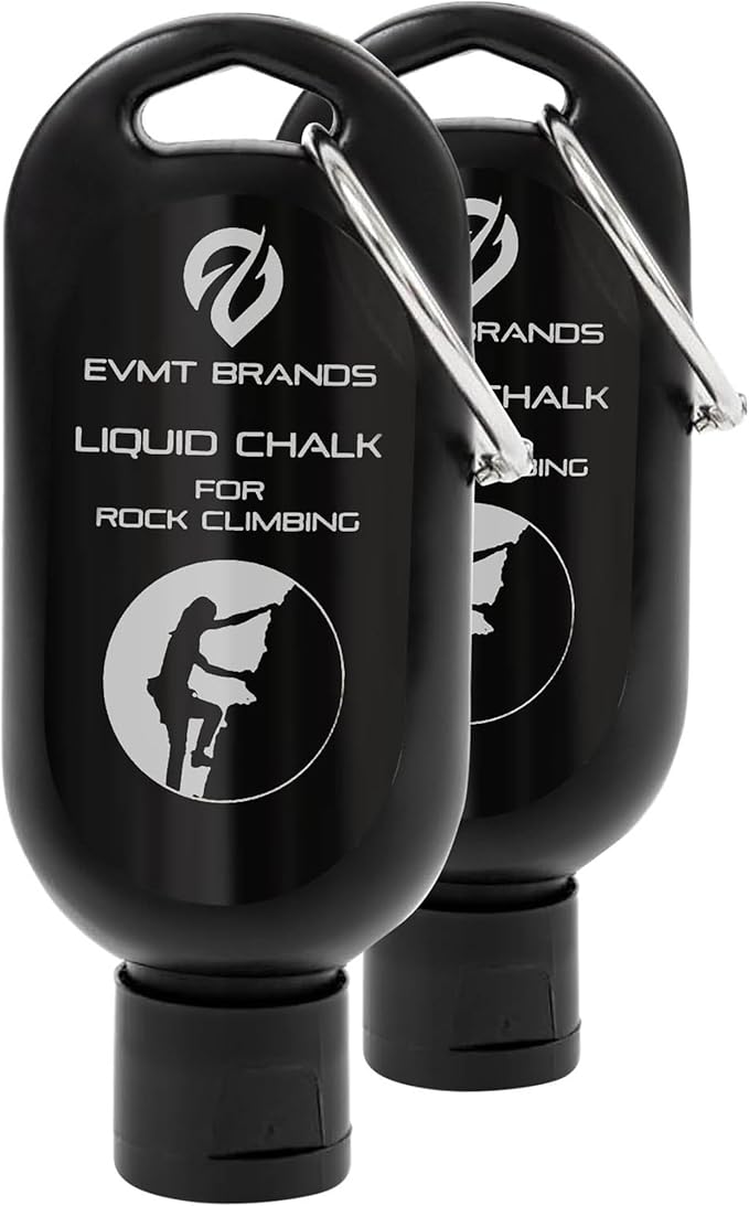 EVMT Brands Liquid Chalk, Mess Free Gym Chalk for Weightlifting, Gymnastics, Rock Climbing, Dancing. Sweat Resistant and Long Lasting for Stronger Grip.