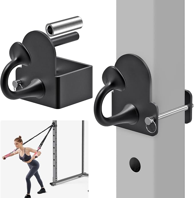 Nordic Hamstring Curl Attachment, Dip Bar, Belt Squat & Safety Spotter Arms for 2"x2" & 3"x3" Power Racks, Home Gym Strength Training Accessories