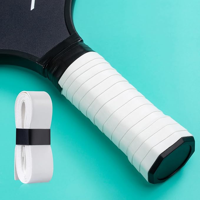 Pickleball Paddle Eraser with Free Overgrip, Best Carbon Fiber Pickle Ball Racket Cleaner, Fast & Easy Rubber Bar to Remove Ball Residue, Dirt, & Minor Scrapes, Scratches (3PCS)