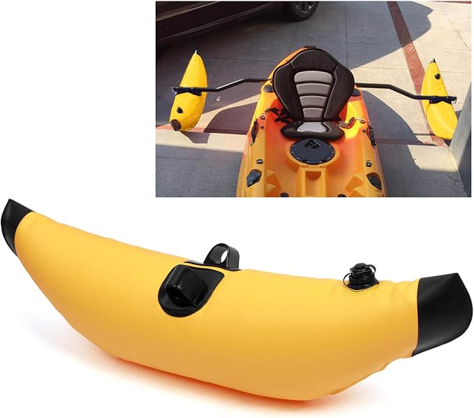 Lixada Kayak Stabilization System, Kayak PVC Inflatable Outrigger Float with Sidekick Arms Rod Kayak Boat Fishing Standing Float Stabilizer System Set