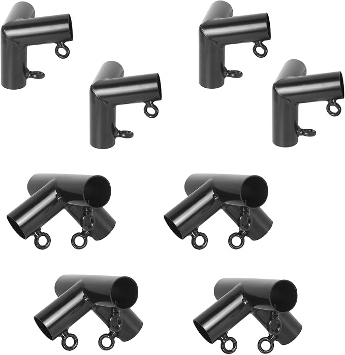 Aoneky 1 3/8 Inch Trapezoid Baseball Batting Cage Frame Corner Kit - Batting Cage Connector Kit