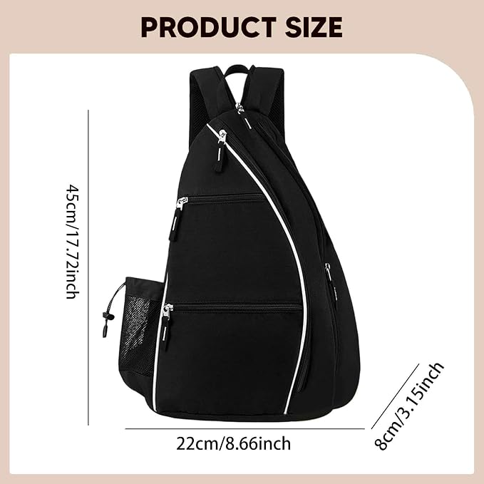 Pickleball Organizer Backpack Paddle Carrying Bag with Water Waterproof Oxford Nylon Lightweight Design Suitable for Sports Gift