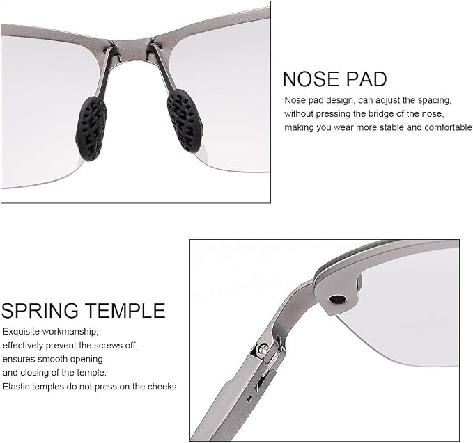 Polarized Photochromic Sunglasses for Men - UV Protection and Lightweight Sun Glasses for Driving Fishing