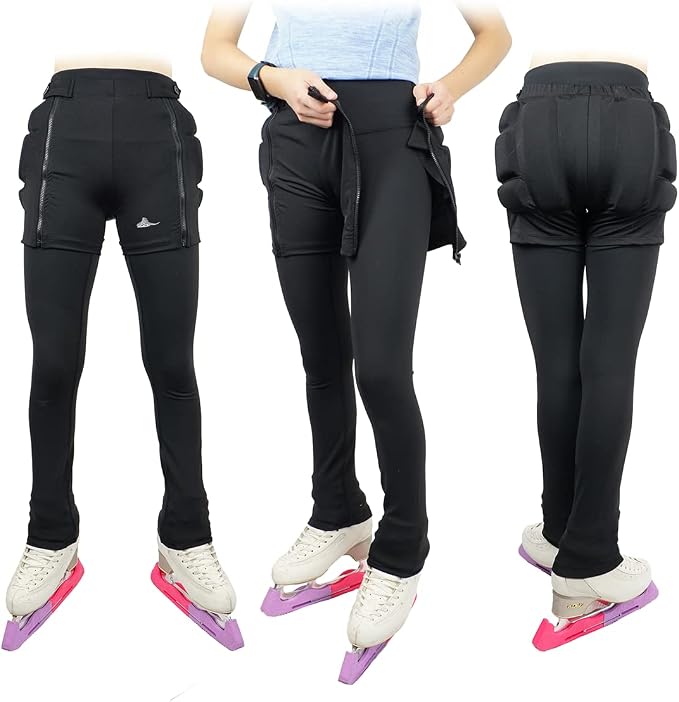 Skating Spirit Zip-on Zip-Off Padded Shorts Protective Crash Pants Tailbone Hip Butt Pad for Skating Skateboarding Skiing