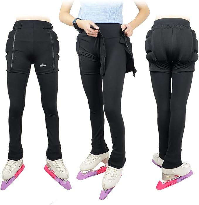 Skating Spirit Zip-on Zip-Off Padded Shorts Protective Crash Pants Tailbone Hip Butt Pad for Skating Skateboarding Skiing